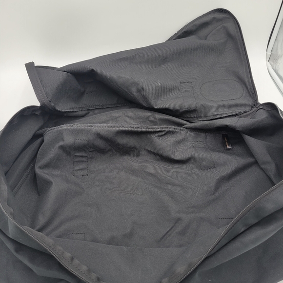 Harley Davidson Large Canvas Duffle Bag All Black w Patch Approximately 22x9x11 - Picture 7 of 10